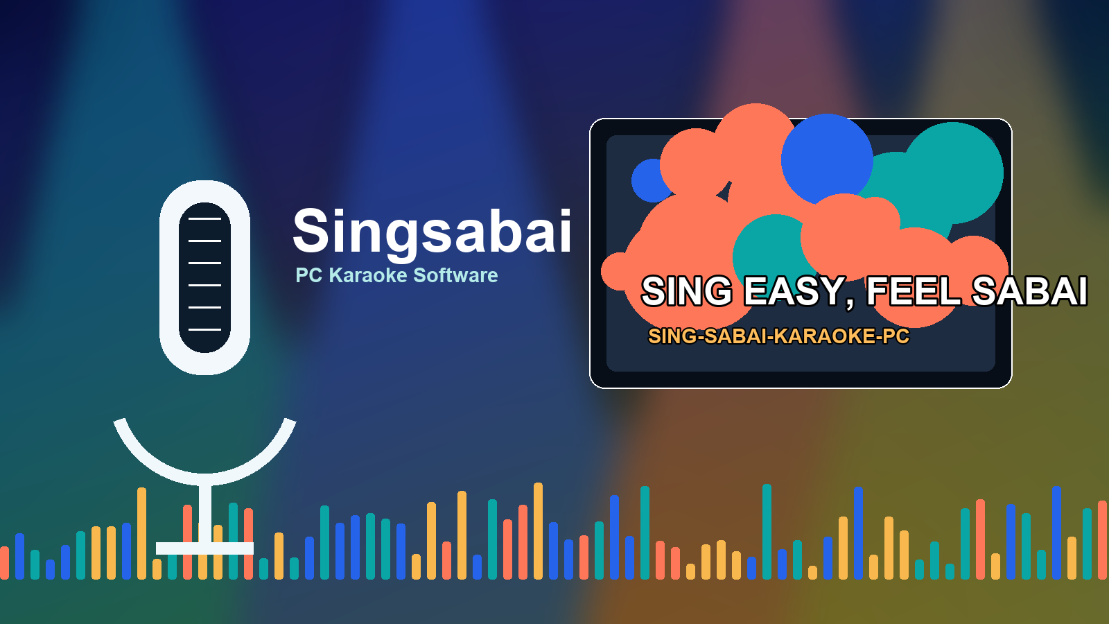 หน้าจอเวทีคาราโอเกะ Singsabai
